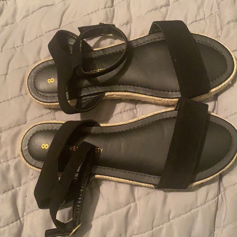 Streetwear Society Black Sandals